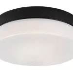 Rábalux 75025 Gaelo Beltéri lámpa Fürdőszobai lámpa fekete, fehér LED 15, természetes fehér (3500-5000 K), IP44 Biztonságos fizetés