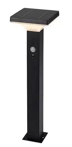 Rábalux 77045 Geleen Kültéri lámpa Napelemes lámpa fekete, fehér LED 4, meleg fehér (2700-3000K), IP44 Legjobb ár