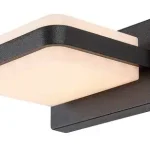 Rábalux 77061 Gendt Kültéri lámpa Kültéri fali lámpa fekete, fehér LED 12, meleg fehér (2700-3000K), IP44 Gyors szállítás