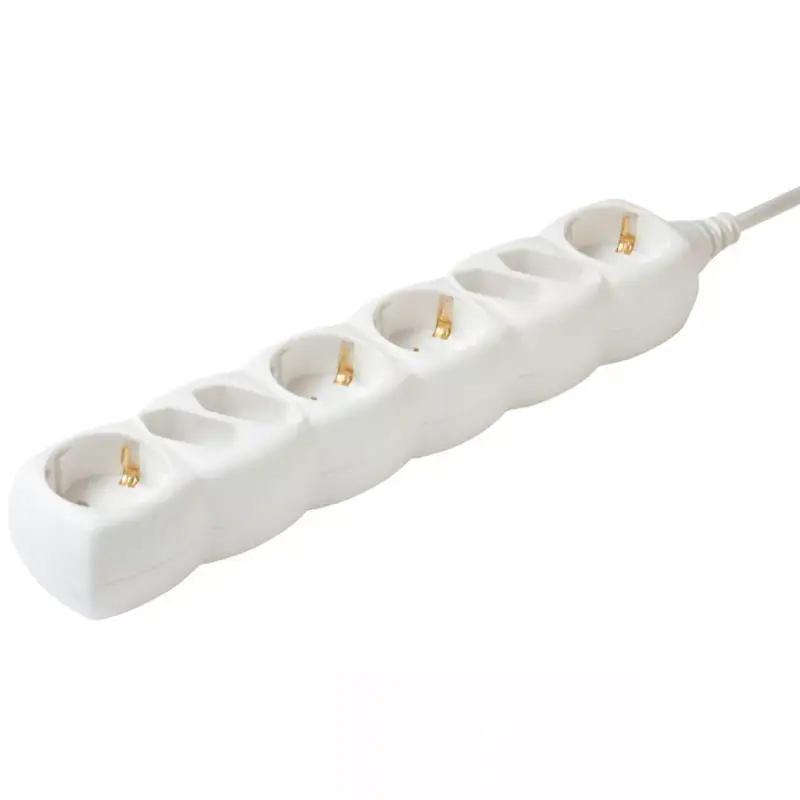 Home NV 18/WH hálózati elosztó, 1,5 m, H05VV-F 3G1,0 mm2 kábel, IP 20 kivitel, 4 védőérintkezős és 4 euro aljzat, max. 3500W, fehér Árcsökkenés