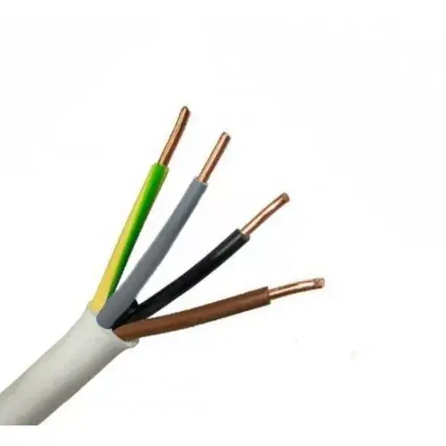 Biztonságos fizetés MT kábel 4x4mm2 fehér PVC köpenyes réz erű sodrott H05VV-F (MTK)