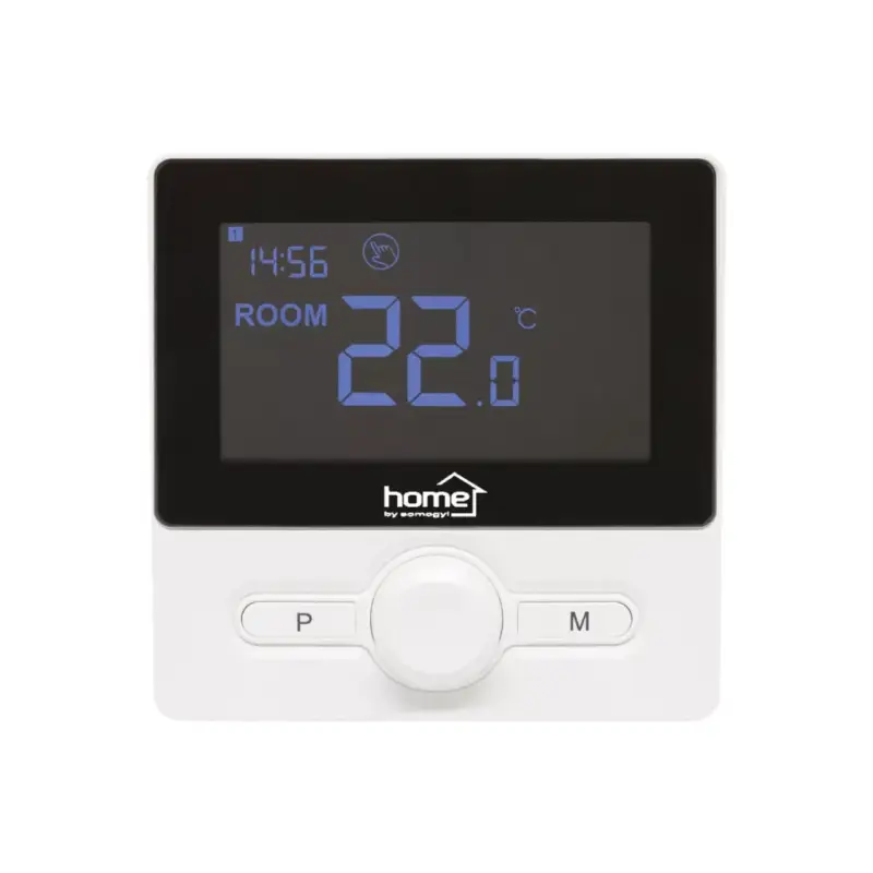 Csak ma Home THE25B digitális termosztát, falra szerelhető, programozható, ablaknyitás-érzékelés, fagyvédelmi funkció, fekete