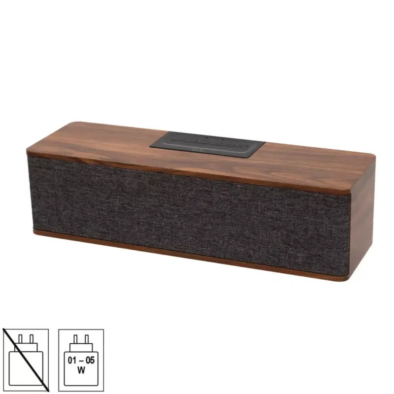 SAL RRT7 sztereó retro hangszóró, vezeték nélküli, 2x5W, FM rádió, Bluetooth, beépített akkumulátor Gyors kiszállítás