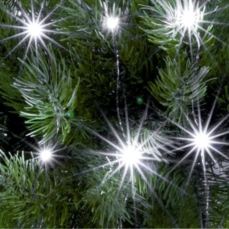 Szezonális akció Home ML26WH micro LED fényfüzér, beltéri kivitel, 20 db hidegfehér micro LED, 1,9 m füzérhossz, elemes