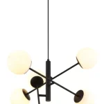 Rábalux RBL72194 Meduza Beltéri lámpa Függeszték matt fekete, fehér E14 6x MAX 20 IP20 Népszerű