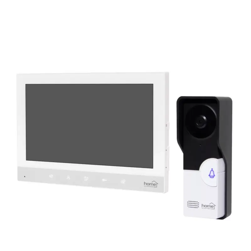 Akciós ár Home DPV260 7 colos videó-kaputelefon szett, éjszakai kameramóddal, 30 féle csengetési dallammal, kitekintő funkcióval, érintőgombokkal, bővíthető