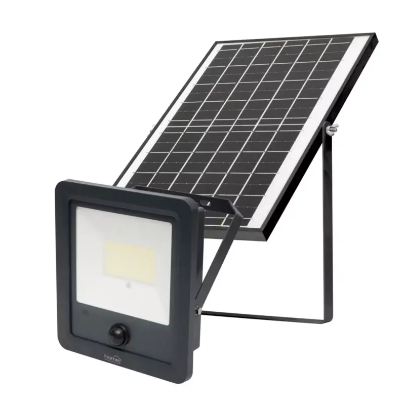 Különleges ajánlat Home FLP1800SOLAR napelemes LED reflektor, 112 db SMD LED, 1800lm, mozgásérzékelő, IP65 védettség, szolárpanel, távirányítható