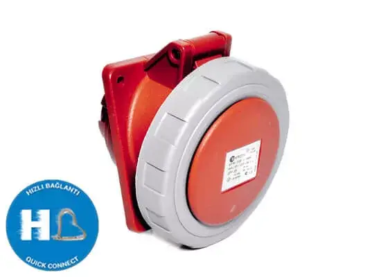 Utolsó esély TP Electric 5x32A - Beépíthető dugalj (rugós - gyors bekötésű) IP67 3008-309-1600