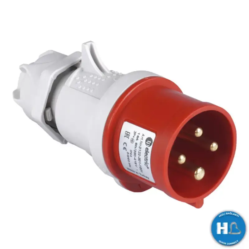 Expressz szállítás TP Electric 4x32A - Dugvilla (rugós - gyors bekötésű) (IP44) 3026-301-1601