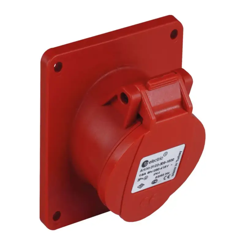 TP Electric 4x32A - Beépíthető dugalj (rugós - gyors bekötésű) (IP44) 3026-309-1600 Vásárlói kedvenc