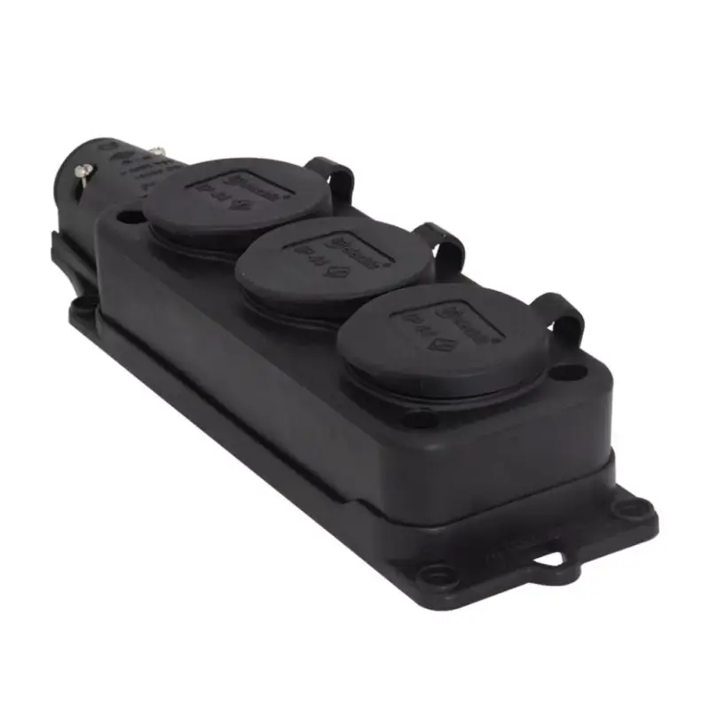 TP Electric Gumi dugalj 3-as csapfedeles 16A fekete (10db/doboz) 3101-308-0300 Nézd meg most