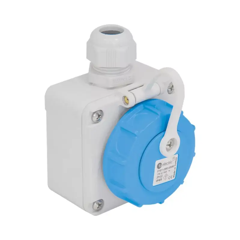 TP Electric Ráépíthető dugalj, 2P+F, 1x16A, IP68 3101-380-0900 Népszerű