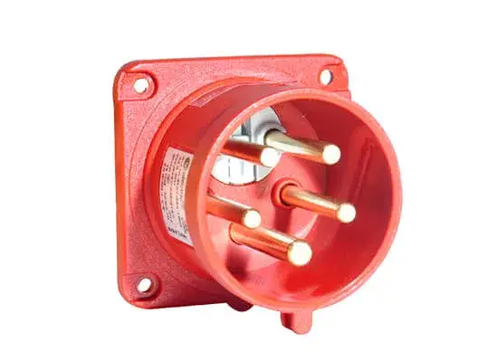 TP Electric 5x16A - Fázisváltó dugvilla beépíthető egyenes (IP44) 75x75mm3105-354-1600 Szezonális akció