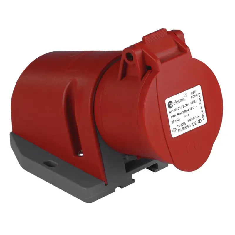 TP Electric 4x16A - Felületre rögzíthető dugalj- 83x90 alap (IP44) 3122-307-1600 Olcsó