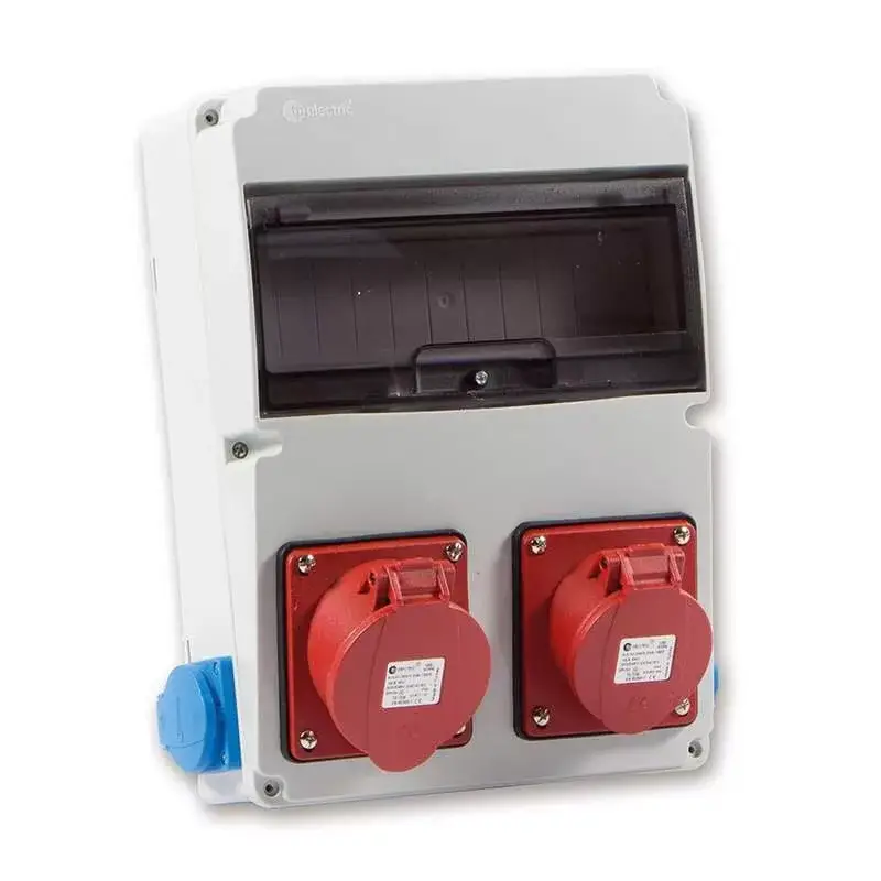 TP Electric Ipari doboz szerelt 220x300-1x(5P16A)+1x(5P32A)+2x(2P+F)oldalsó IP44 3320-002-5700 Vedd meg online