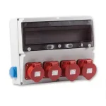 Akció TP Electric Szerelt ipari doboz 360×300mm 18modul2x(5×16A)+2x(5×32A)+2x(2P+F) 3323-002-5272