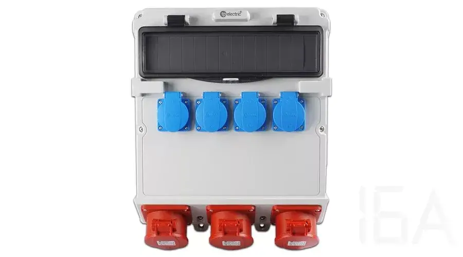 Olcsó TP Electric Szerelt ipari doboz 300x340, IP44, 4 x(1x16A)+3x(5x16A), 14 modulos 3600-400-0503
