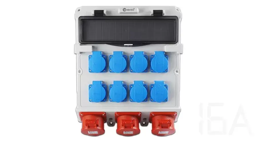 TP Electric Szerelt ipari doboz 300x340, IP44, 8x(2P+F)+3x(5x32A), 14 modulos 3610-800-0703 Legkelendőbb