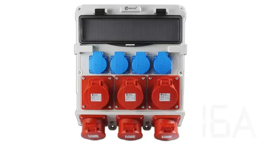 Akció TP Electric Szerelt ipari doboz 300x340, IP44, 4x(2P+F)+3x(5x16A)+3x(5x32A) 14 modulos 3620-400-5373