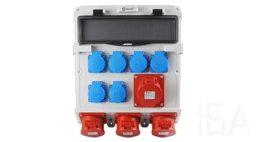 Nézd meg most TP Electric Szerelt ipari doboz 300x340, IP44, 6x(2P+F)+ 3x(5x32A)+1x(5x16A), 14 modulos 3630-400-7153