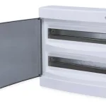 Tehnoplast Falon kívüli kiselosztó doboz, C sorozat, 36 modulos, átlátszó ajtó, 2 soros, 396x361x112 mm,IP40 THP-N2x18C Akció