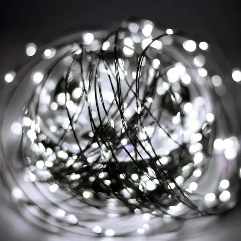 Különleges ajánlat HOME ML1500WH micro LED-es fényfüzér, 150 m, 1500db hidegfehér micro LED, 8 program, időzítés, hálózati adapter, távirányító, kül- és beltéri kivitel
