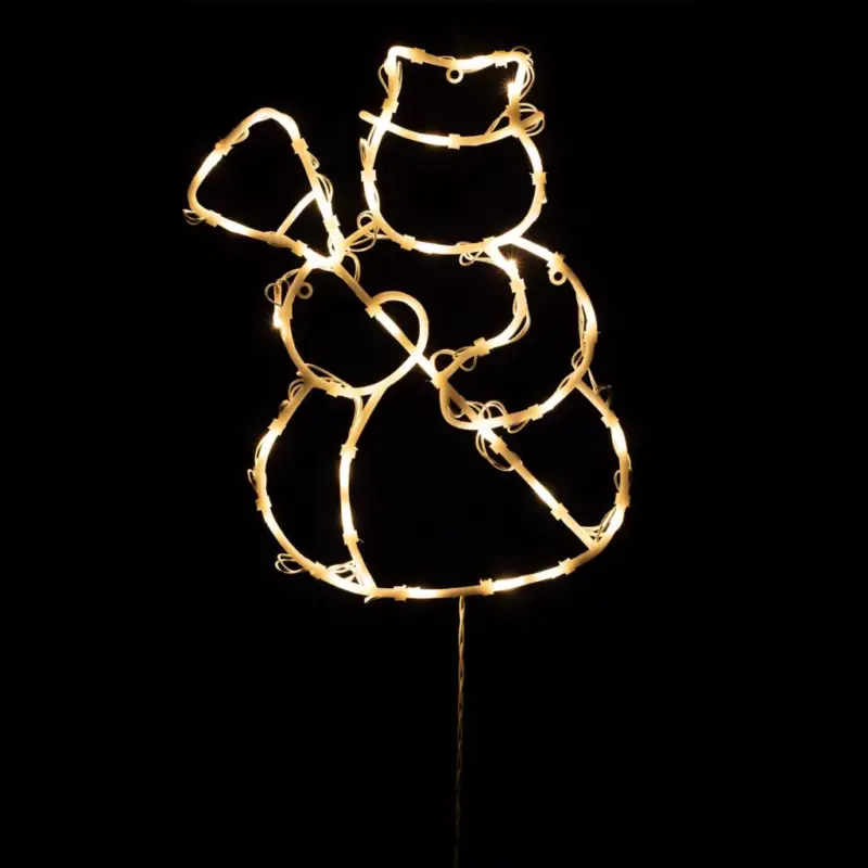 HOME KID507BWW hóember ablakdísz, 35 db melegfehér LED, időzítő, elemes, beltéri kivitel Olcsóbb