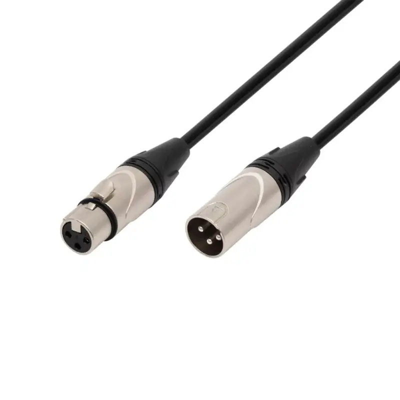 SAL XLR3 audio kábel, XLR dugó / XLR aljzat, 3 méter, 6mm, fém, réz vezeték Olcsóbb