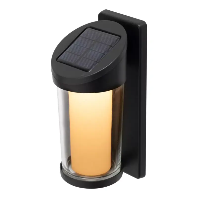 HOME MX653 napelemes falilámpa, 1 db melegfehér SMD LED, beépített akkumulátor, időjárásálló kivitel Szuper ajánlat