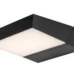 Rábalux 77121 Laxa Kültéri lámpa, Kültéri fali lámpa, fekete-fehér LED 14, IP54 Azonnal elérhető