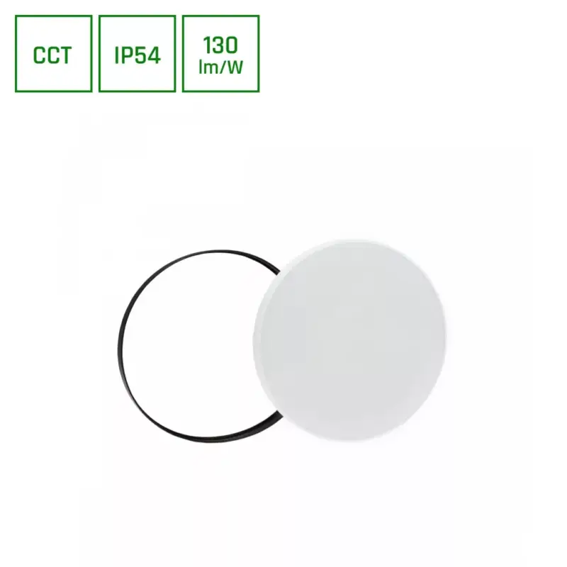 Alacsony ár NYMPHEA BLACK & WHITE RINGS 32W CCT 230V 115DEG IP54 FI320X52 WHITE/BLACK ROUND SLI031036CCT_PW SpectrumLED