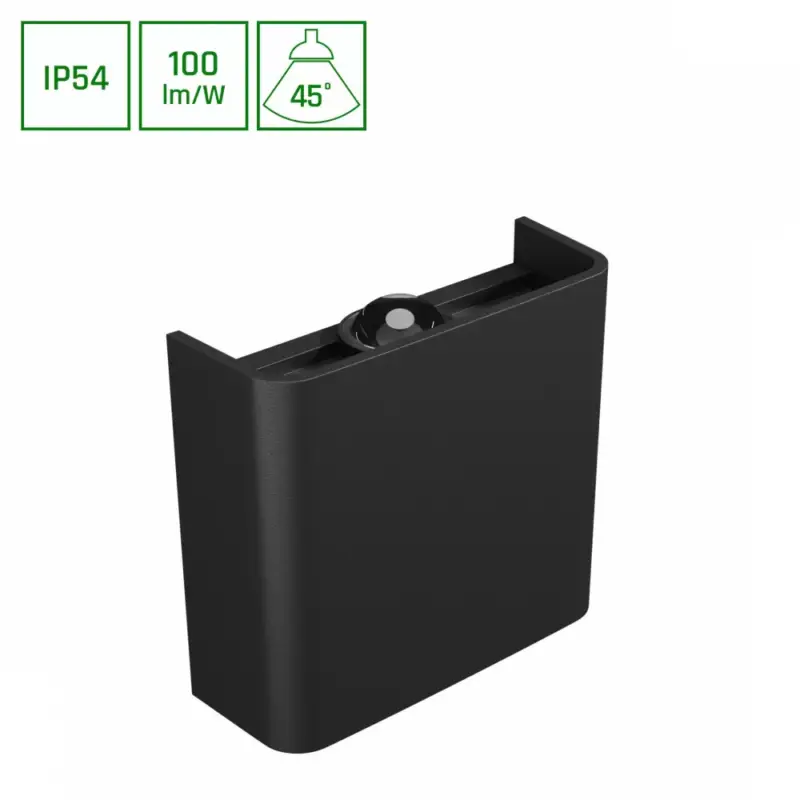 Ne maradj le LUNARIX SCONCE 2W CCT 230V IP54 Ra90 110x100x40mm BLACK, up/down light SLIP007015 SpectrumLED