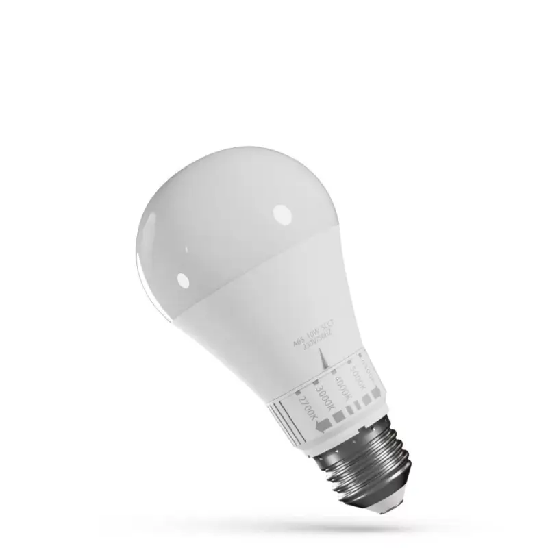 Árcsökkenés E27 LED-fényforrás, 10 W, szabályozható, 5CCT2700/3000/4000/5000/6500K 1100lm, WOJ14715 SpectrumLED