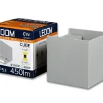 Gyors kiszállítás LEDline LEDOM Outdoor wall mounted luminaire LED 2x3W 4000K IP54 gray CUBE LL-478191 LED line