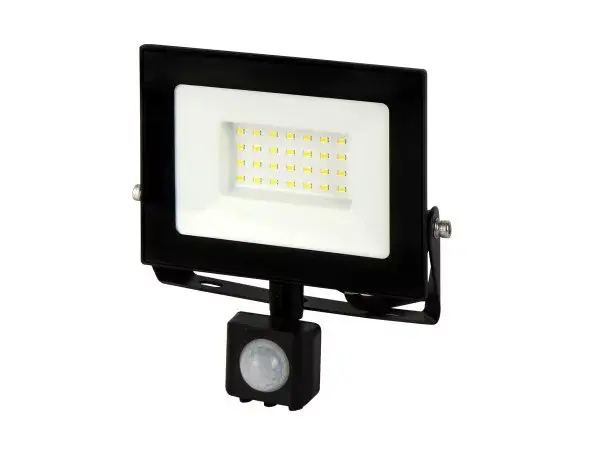 Korlátozott ajánlat LUMINO mozgásérzékelős LED-reflektor, 120°, IP44, 30 W, Természetes fehér, fekete LL-203372 LED line
