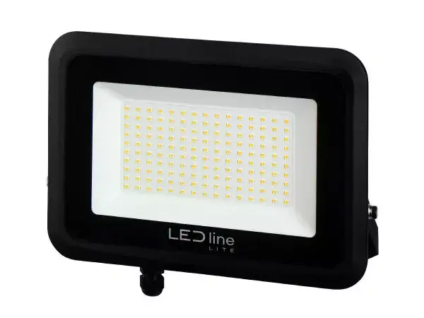 PHOTON LED-reflektor, 120°, IP65, 100 W, Természetes fehér, fekete LL-203563 LED line Azonnal elérhető