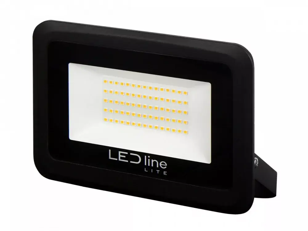 PHOTON LED-reflektor, 120°, IP65, 50 W, Természetes fehér, fekete LL-203549 LED line Különleges ajánlat