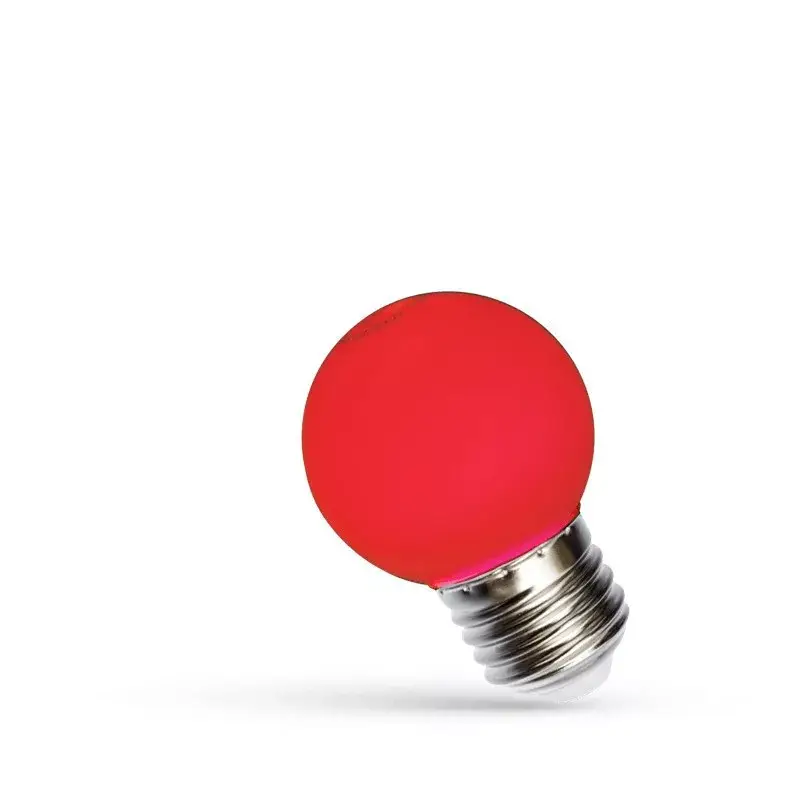 Prémium E27 LED-fényforrás, 1 W, PirosK lm, WOJ11795 SpectrumLED