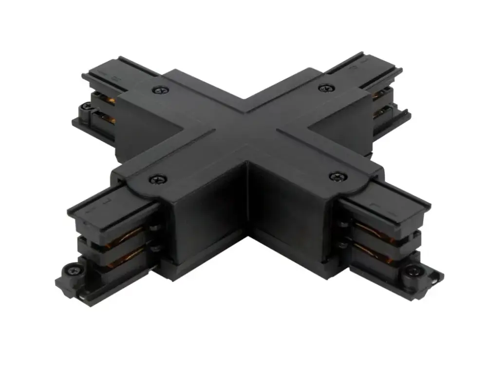 Korlátozott ajánlat Connector X for 3 phase track LUMICANTO black with feeding PRIME LL-210691 SpectrumLED