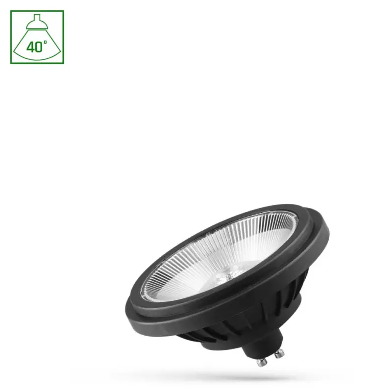 AR111 GU10 LED-fényforrás, 14 W, Természetes fehér, fekete NW 4000K 1200lm, WOJ16848 SpectrumLED Vásárlói kedvenc