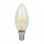 E14 LED-fényforrás, 5 W, filament, szabályozható, Természetes fehér NW 4000K 600lm, LL-202313 SpectrumLED Ajánlat