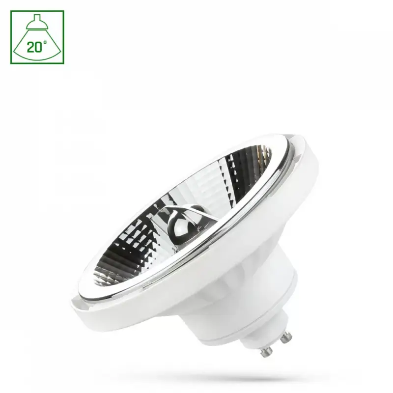 Ajánlat AR111 GU10 LED-fényforrás, 10 W, szabályozható, Meleg fehér, fehér WW 3000K 950lm, WOJ14686 SpectrumLED