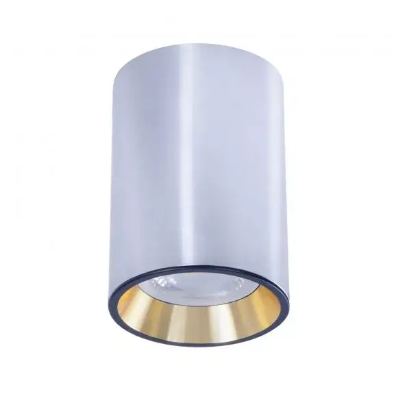 CHLOE MINI IP20 kerek, ház ezüst, gyűrű arany, perem fekete SLIP005014 SpectrumLED Prémium