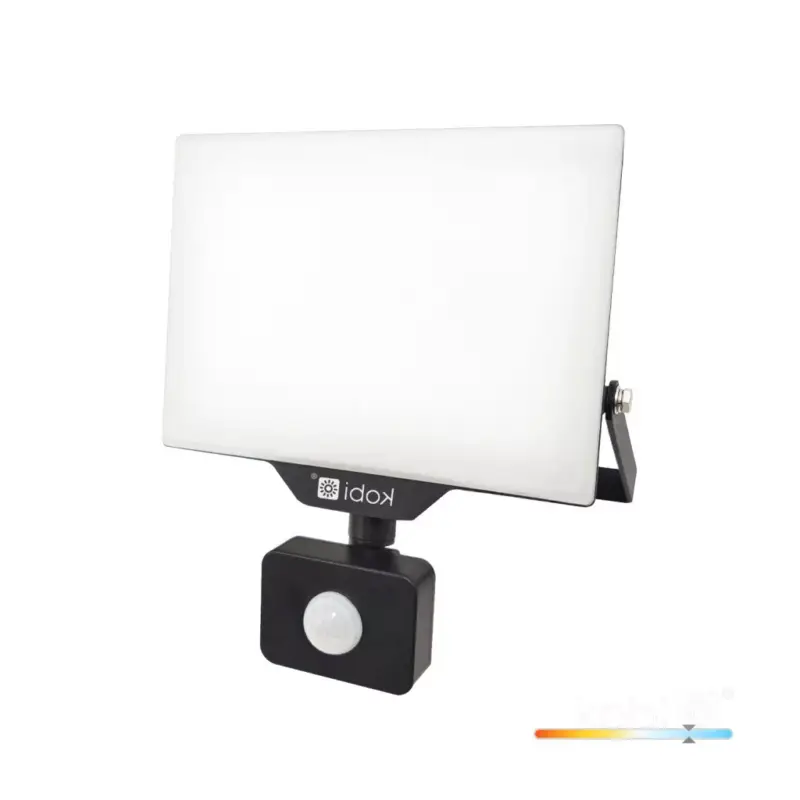 Kedvezményes ár DELYO MHNC LED-reflektor, 110°, IP54, 50 W, Hideg fehér, fekete KOBI-004241 KOBI