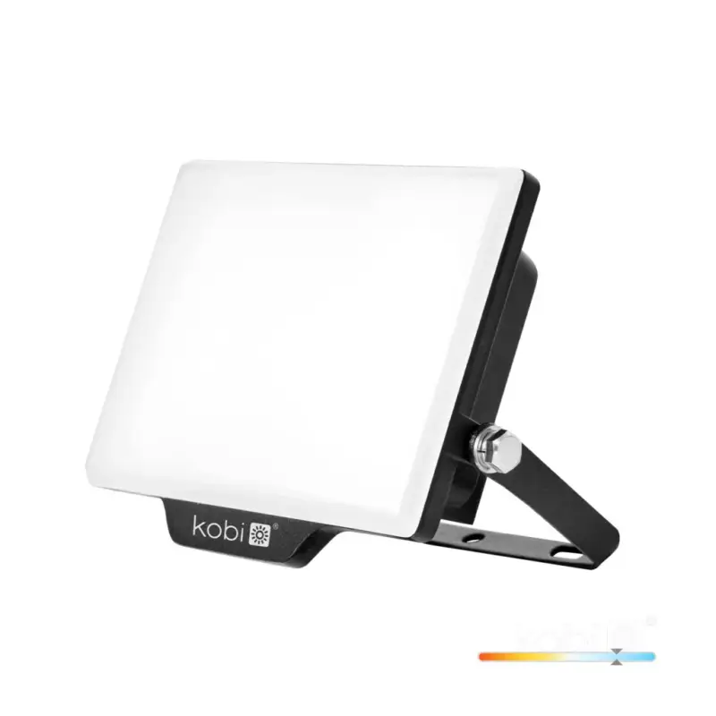 Azonnali szállítás DELYO MHN LED-reflektor, 110°, IP65, 30 W, Hideg fehér, fekete KOBI-004229 KOBI
