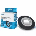 Ceiling lighting point fitting GIRO glass round black LAB-20-0000-21 LED Labs Nézd meg most