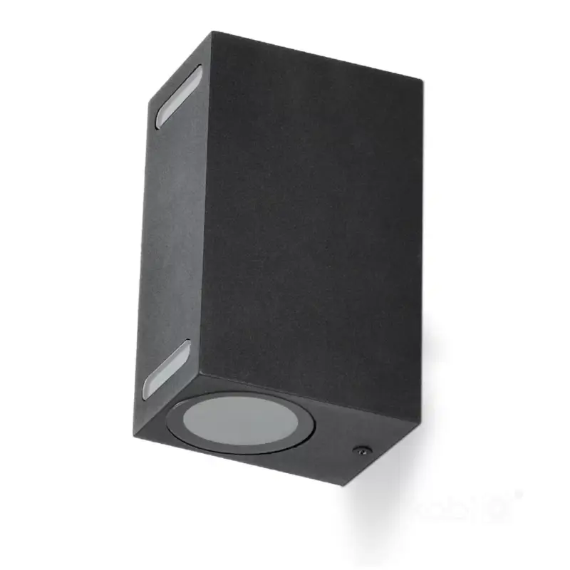 Garden wall lamp QUERK 7 2xGU10 IP54 black LED2B KOBI-003707 SpectrumLED Gyors szállítás