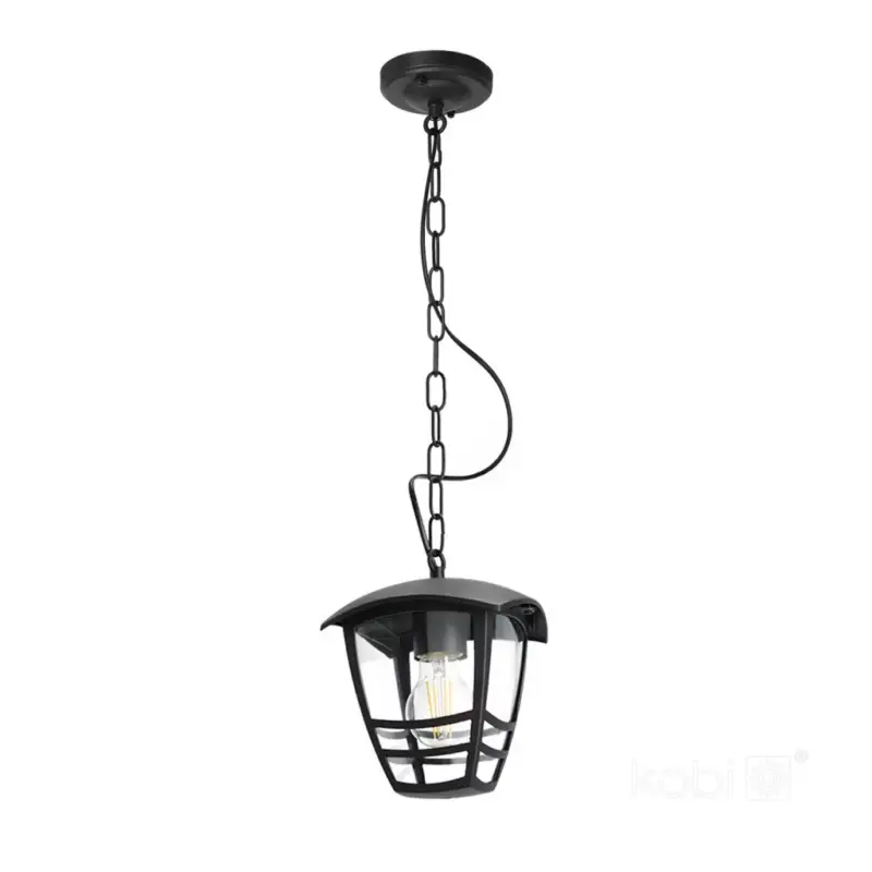 Garden hanging lamp TEVIO W 1xE27 IP54 black LED2B KOBI-003702 KOBI Gyors szállítás