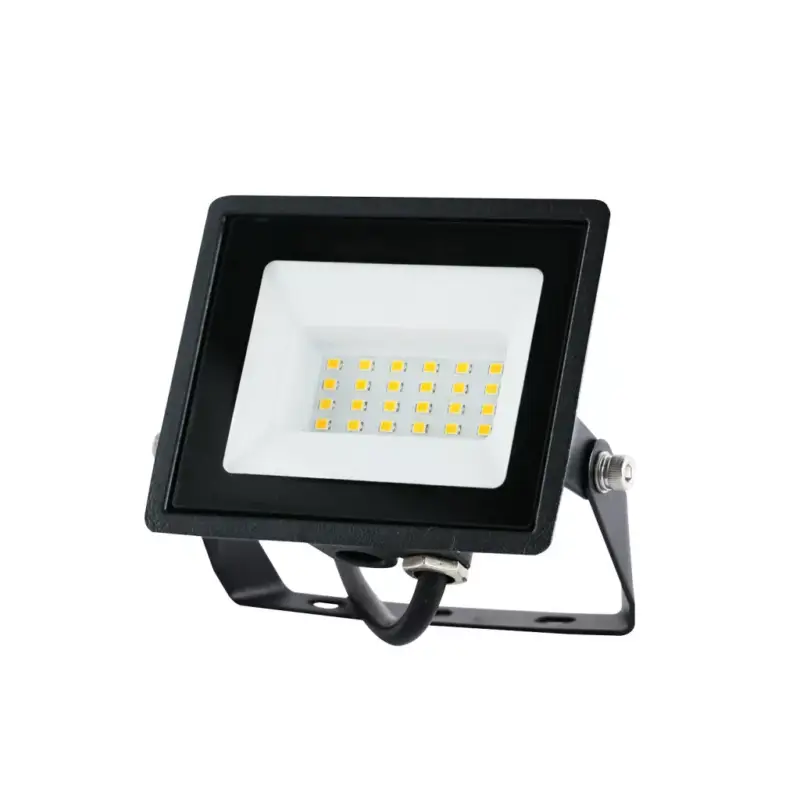 Biztonságos vásárlás MH LED-reflektor, 120°, IP65, 20 W, Hideg fehér, fekete KOBI-001651 KOBI