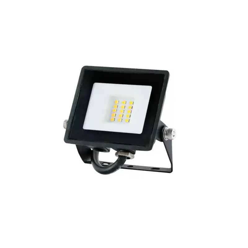 Népszerű MH LED-reflektor, 120°, IP65, 10 W, Természetes fehér, fekete KOBI-001644 KOBI